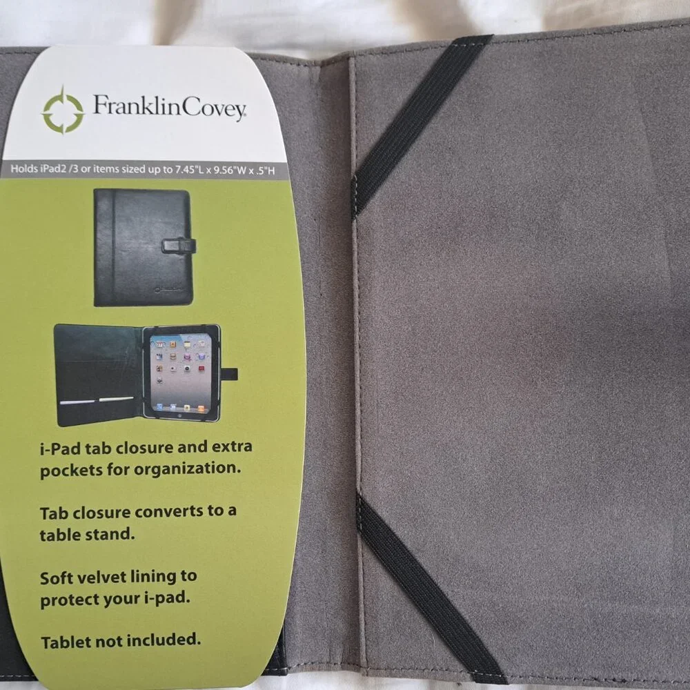 FRANKLIN COVEY Premium Leather I-Pad Case 9-3/4